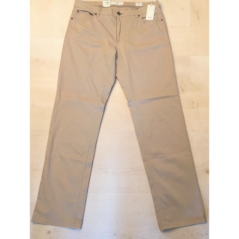 Brax Cooper Fancy Marathon Regular Fit Tan Pants Men's 36/32 NWT